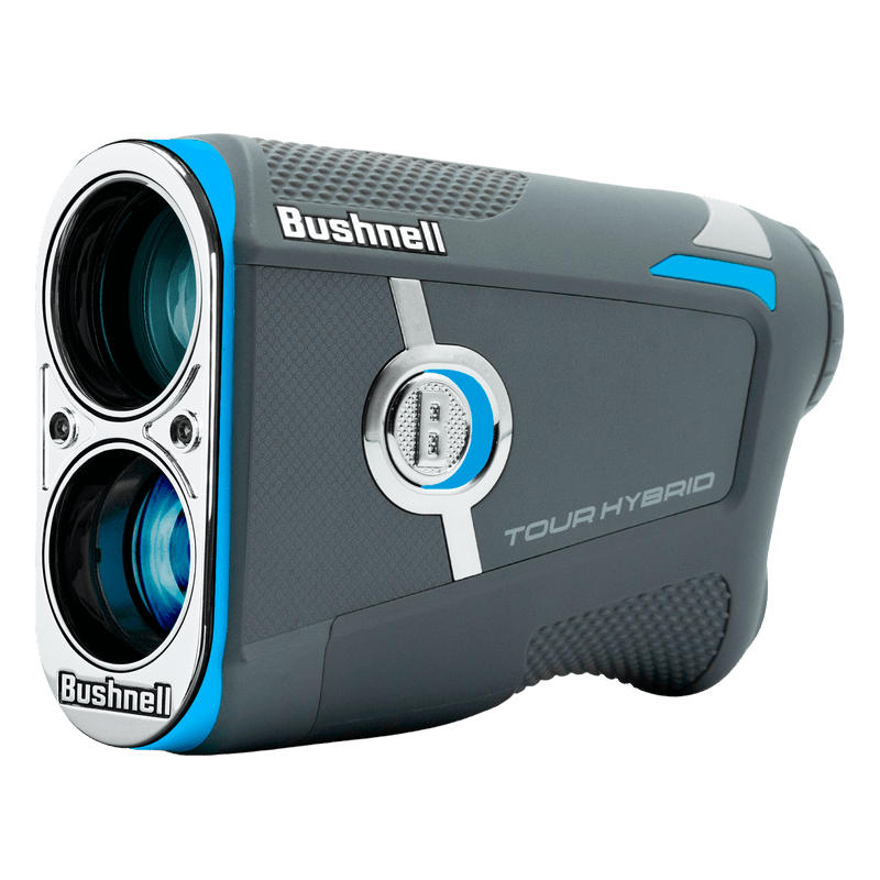 Three Quarter front view of Tour Hybrid Laser Rangefinder and GPS on transparent background.